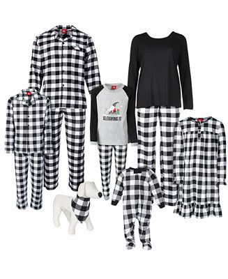 Family Pajamas Buffalo-Check Plaid Pajamas Collection & Reviews - All Pajamas, Robes & Loungewear... | Macys (US)