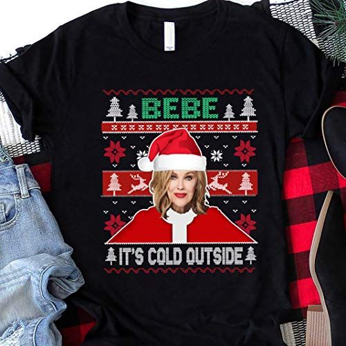 Bebe It's Cold Outside Sweatshirt, Bebe, Ugly Christmas Sweater, David Rose Shirt, Holiday Shirt,... | Amazon (US)