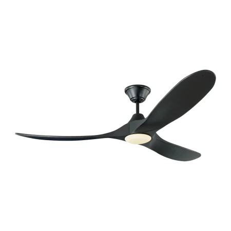 Monte Carlo 3MAVR60BKBKD Matte Black / Black Maverick LED 60" 3 Blade Indoor DC Motor Ceiling Fan... | Build.com, Inc.