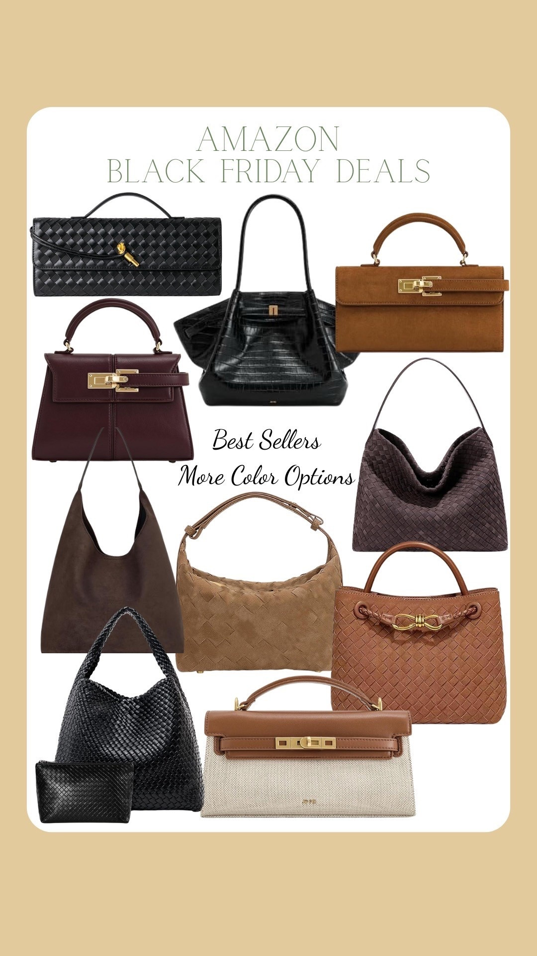 Amazon Early Black Friday Deals! 

Beautiful bags - such a great gift idea! 

#LTKGiftGuide #LTKSaleAlert #LTKFindsUnder100