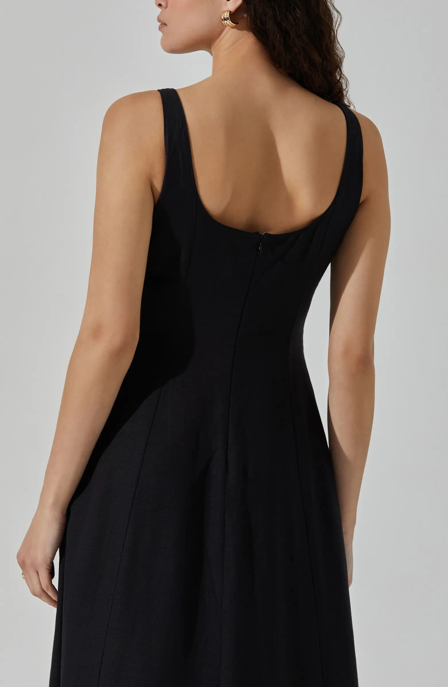 Square Neck Midi Dress | Nordstrom