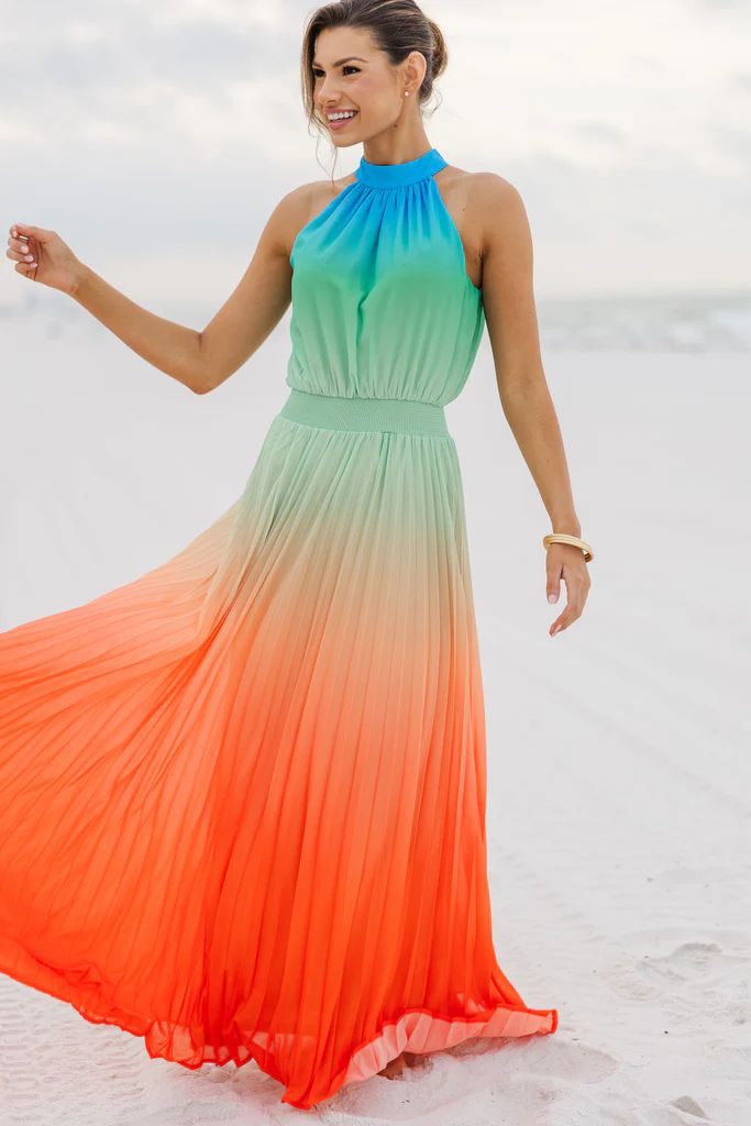 Front And Center Orange Ombre Maxi Dress | The Mint Julep Boutique