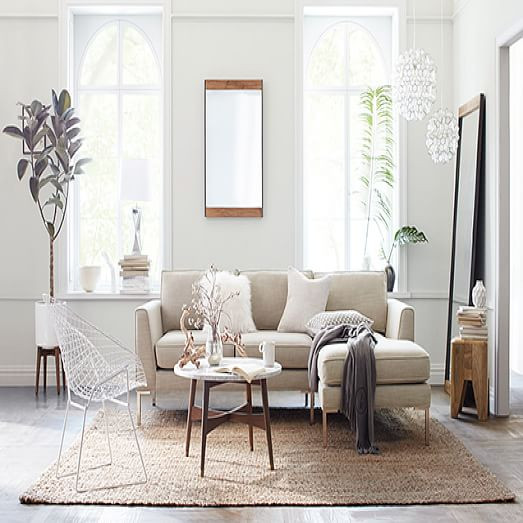 Industrial Wood Framed Floor Mirror - 30"W x 72"H | West Elm (US)