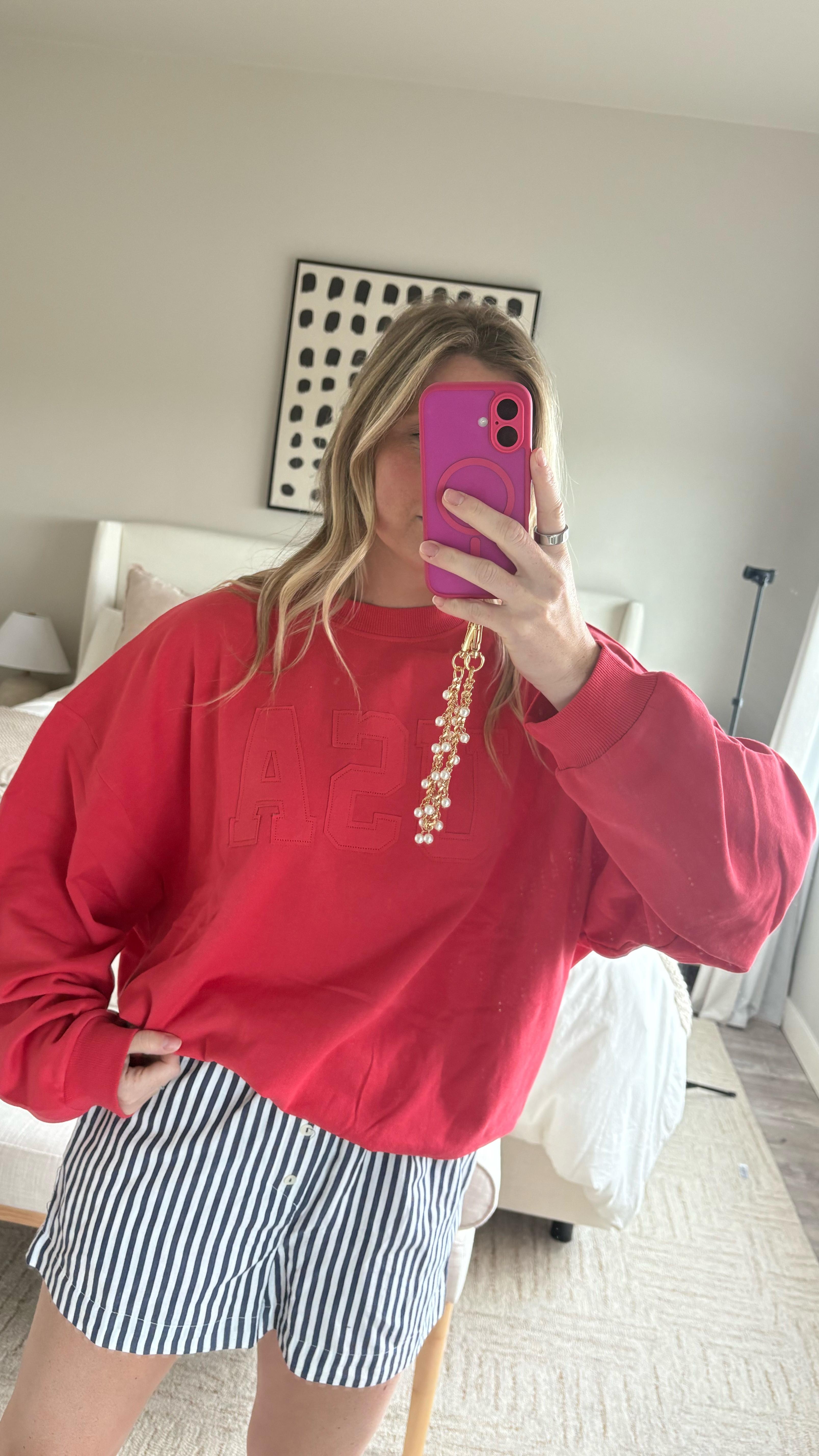 Wearing side large on top & size small on bottom! 