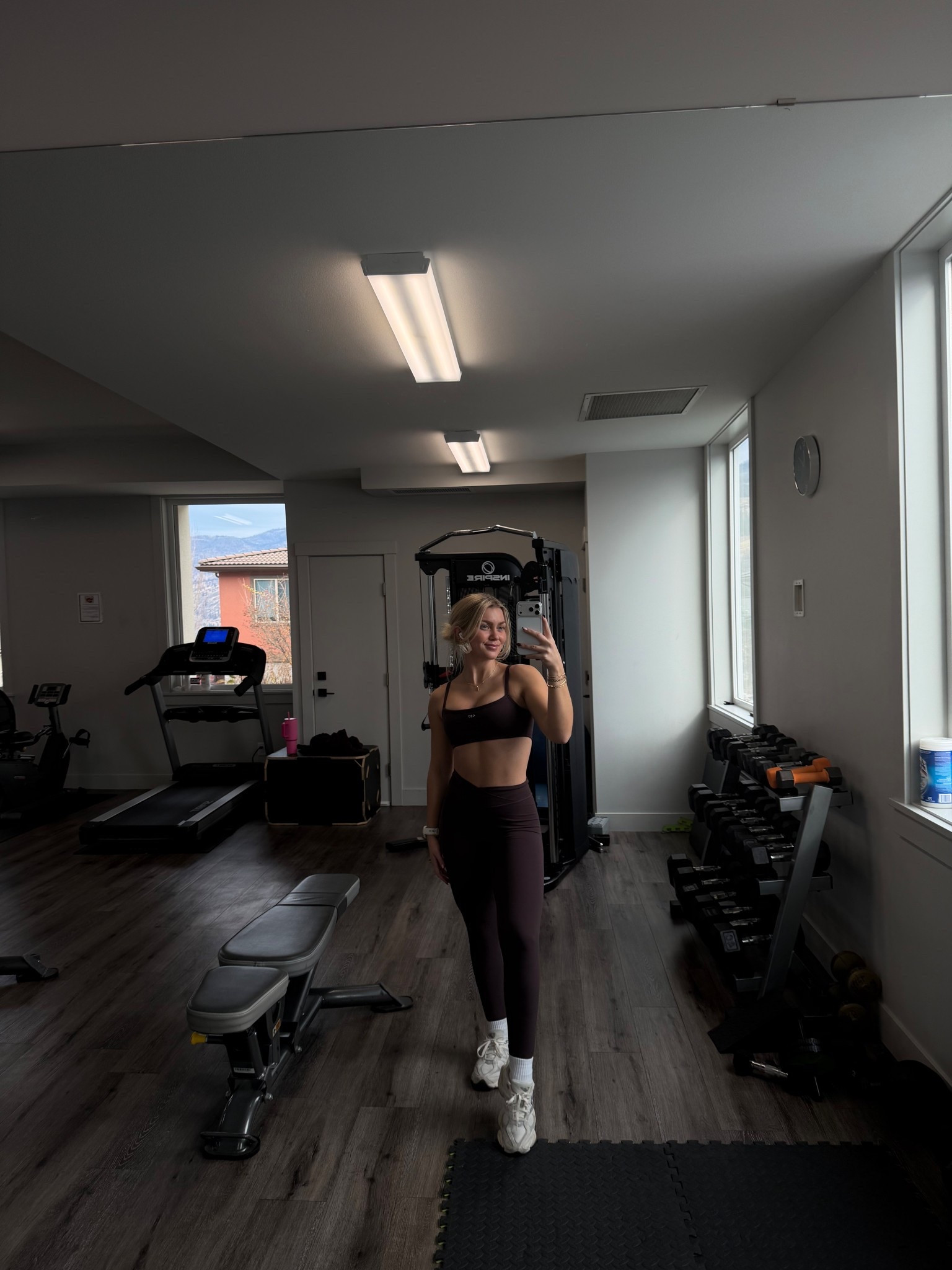 437 workout set — I got a small in top & bottom but could have sized down to an xs in leggings 