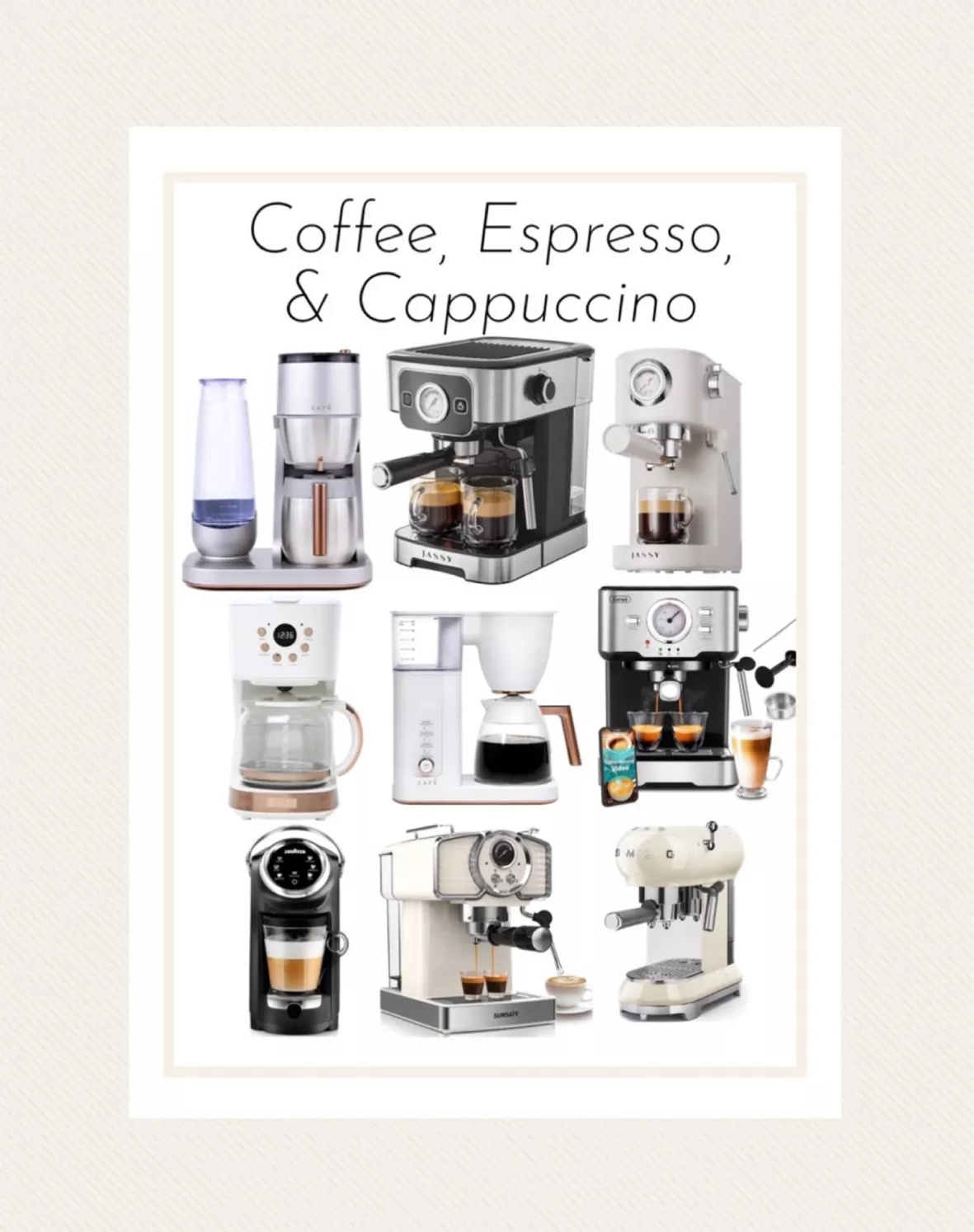 JASSY Automatic Espresso Coffee Machine, Latte Coffee Maker