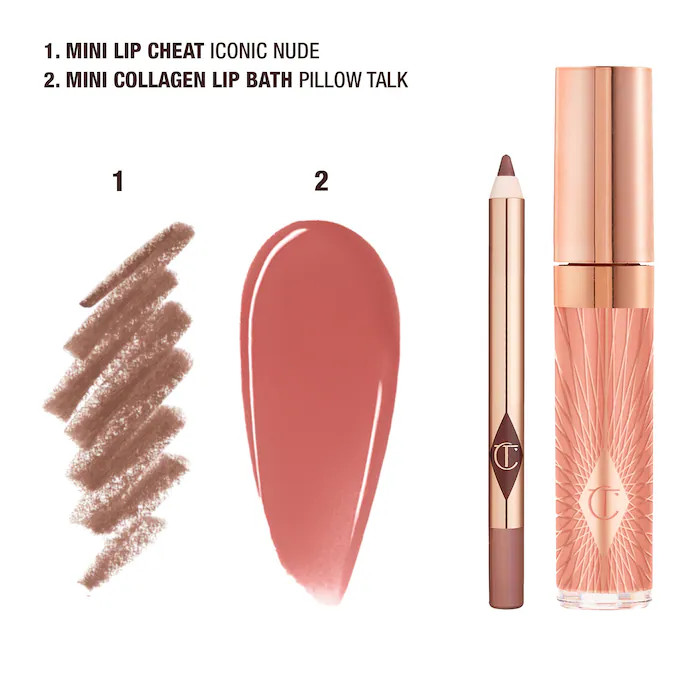 Mini Glossy Pink Lip Gloss + Lip Liner Set | Sephora (US)