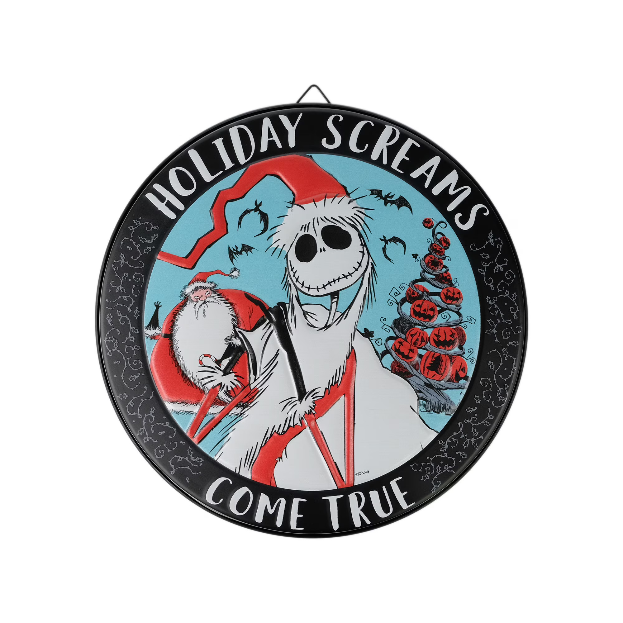 Disney, The Nightmare Before Christmas, Jack and Zero Round Metal Sign, 12 Inch Diameter, Black | Walmart (US)