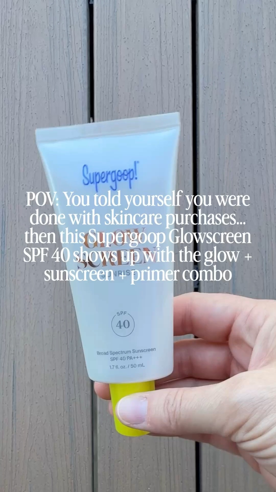 Today’s episode of Cart Confessions:
Mine just gained this Supergoop Glowscreen and I’m not even mad about it ✨
Because it “filters blue light” and “gives glow”… and apparently that’s all the justification I need at this point 😭

@Supergoop!

#LTKdayinmylife #LTKBeauty #LTKmomlife