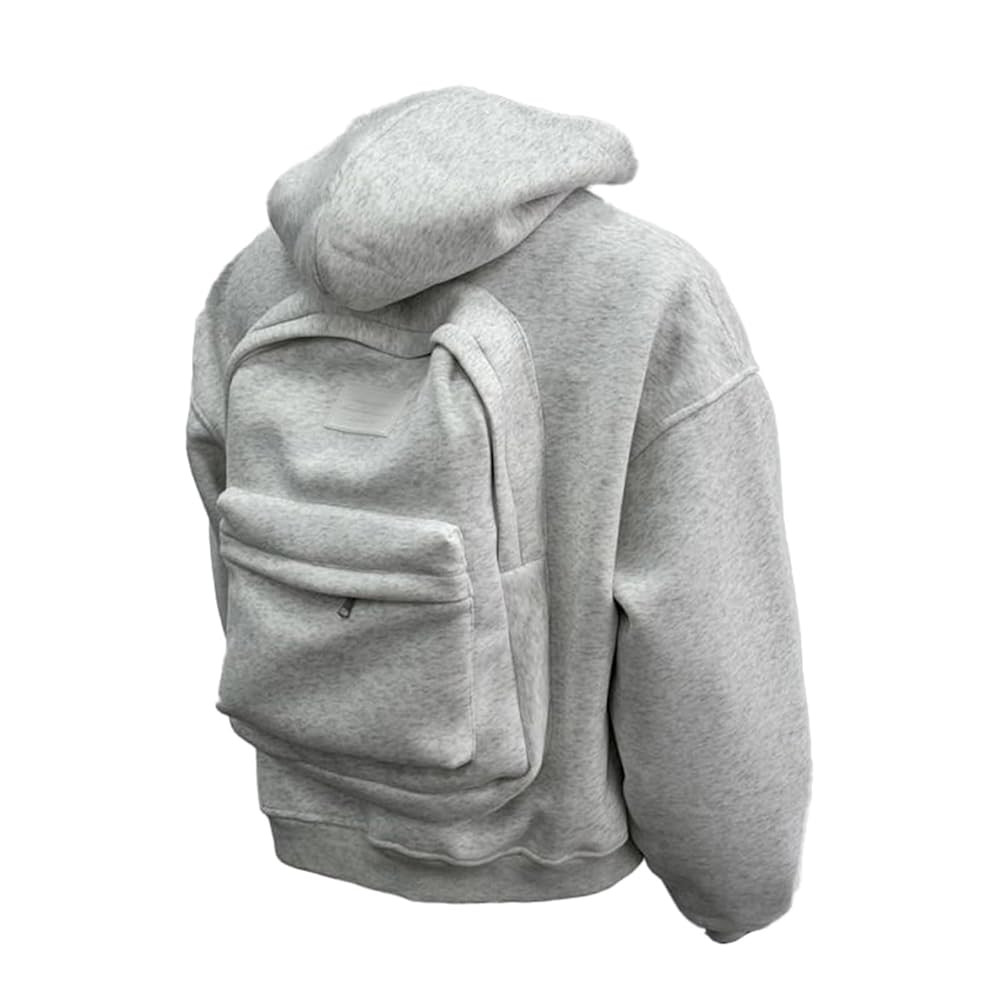 Backpack Hoodie,Zipper Backpack Hoodie Sweaters for Women/Men,Cardigan Lightweight with Pocket Tr... | Amazon (US)