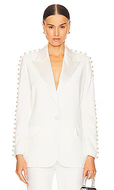 Nadine Merabi Charlotte Blazer in White from Revolve.com | Revolve Clothing (Global)