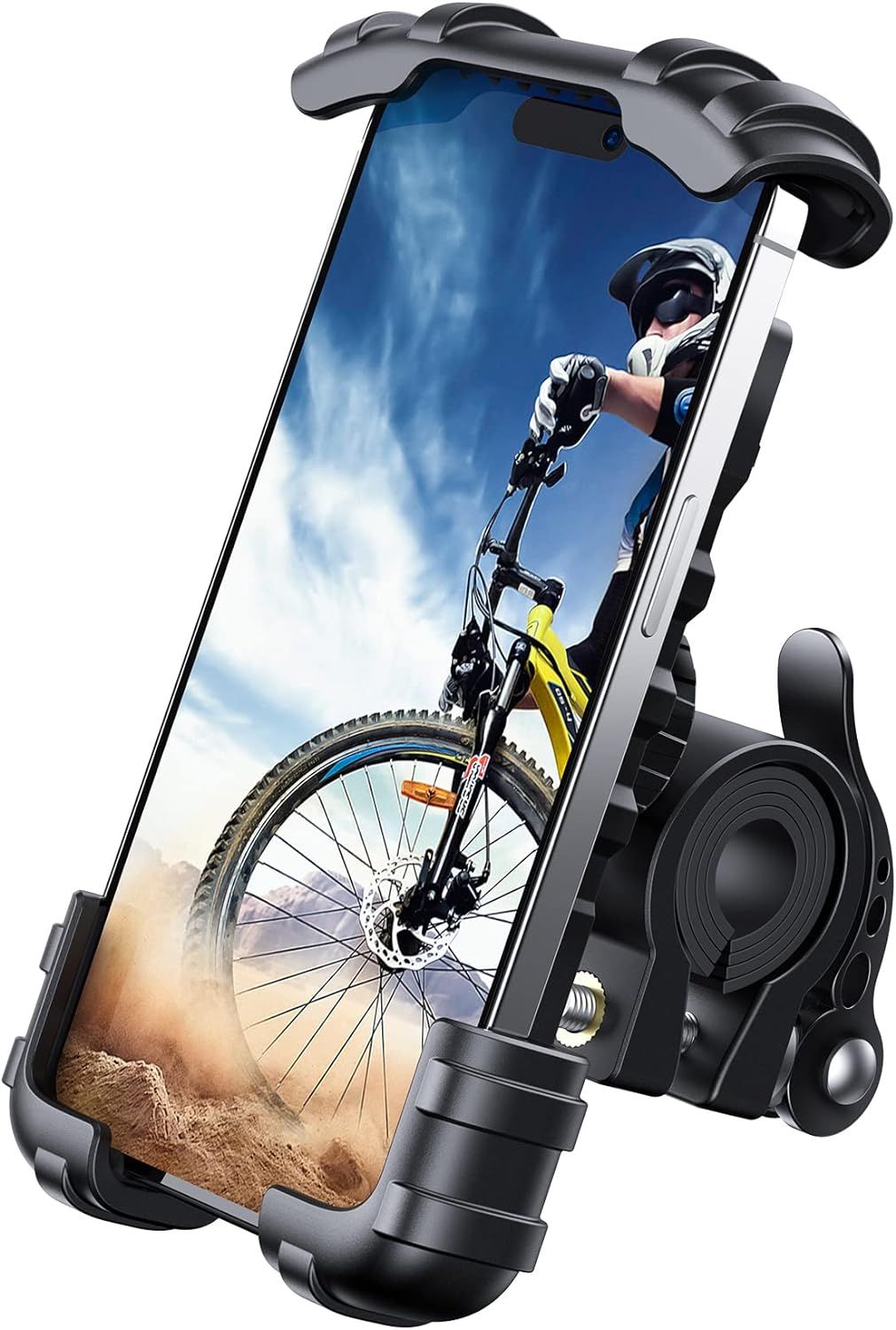 Lamicall Bike Phone Holder, Motorcycle Phone Mount - Motorcycle Handlebar Cell Phone Clamp, Scoot... | Amazon (US)