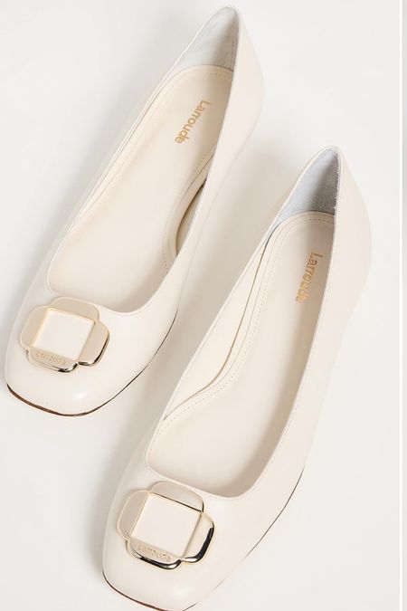 Flats | fall style | ballet flats | cream shoes | shopbop | Larroude shoes 