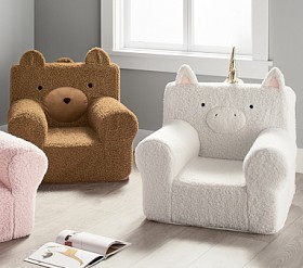 Anywhere Chair®, Sherpa Critter Collection | Pottery Barn Kids