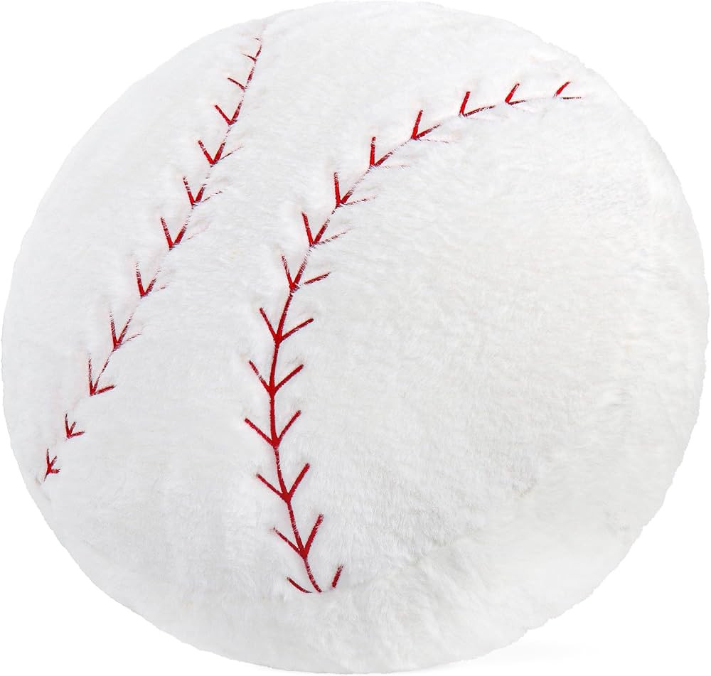 Wepop 18in Fluffy Baseball Pillow, Soft Baseball Pillows, Sports Ball Pillow Stuffed Plush Toy Ro... | Amazon (US)