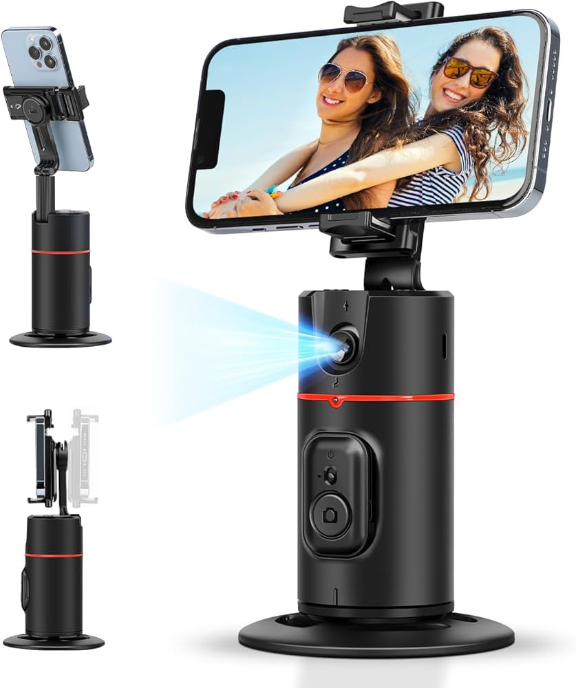 JOILCAN Auto Face Tracking Selfie Stick Tripod, 360° Rotation Auto Face Body Tracking Phone Stan... | Amazon (US)
