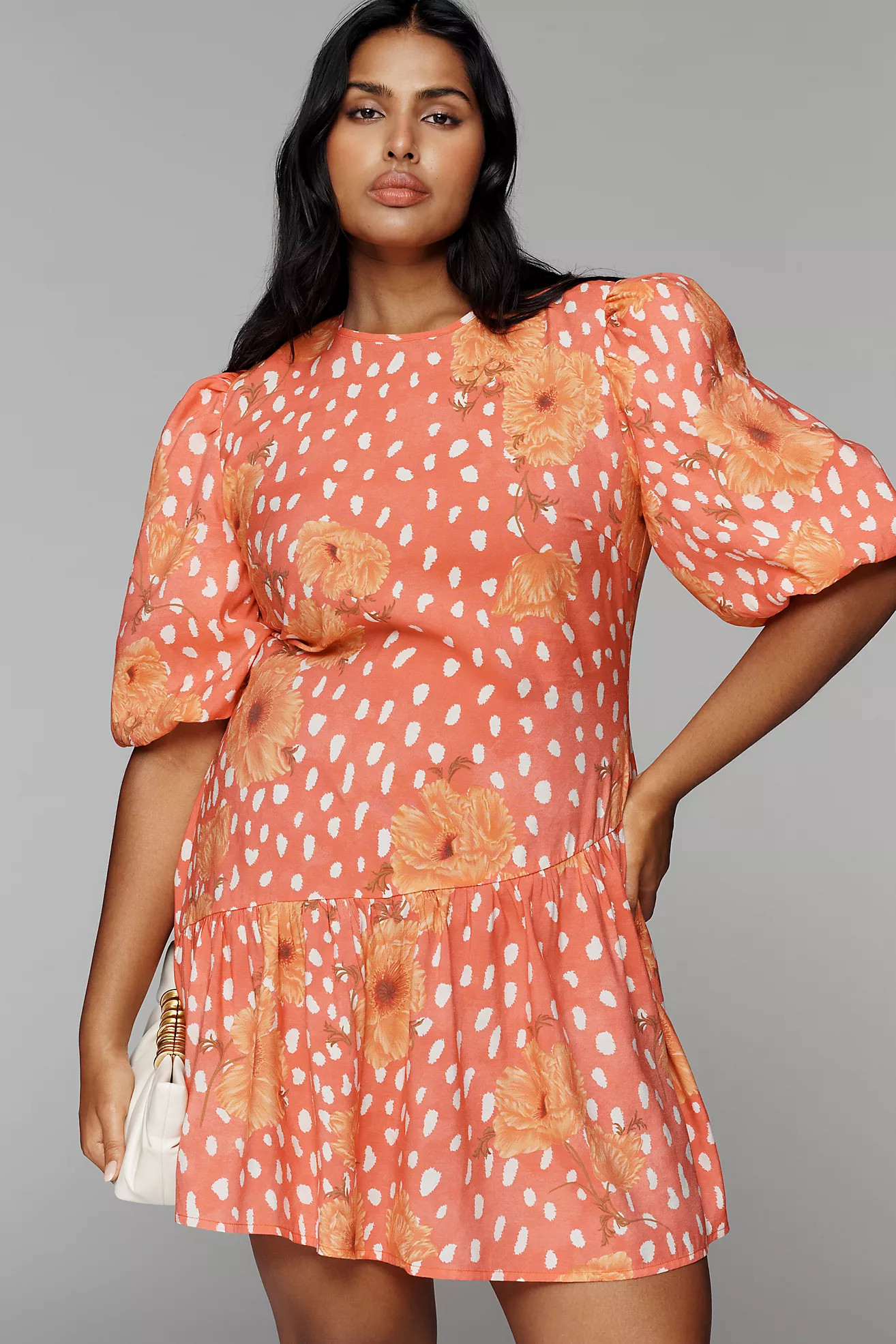 Never Fully Dressed Poppy Short-Sleeve Mini Dress | Anthropologie (US)