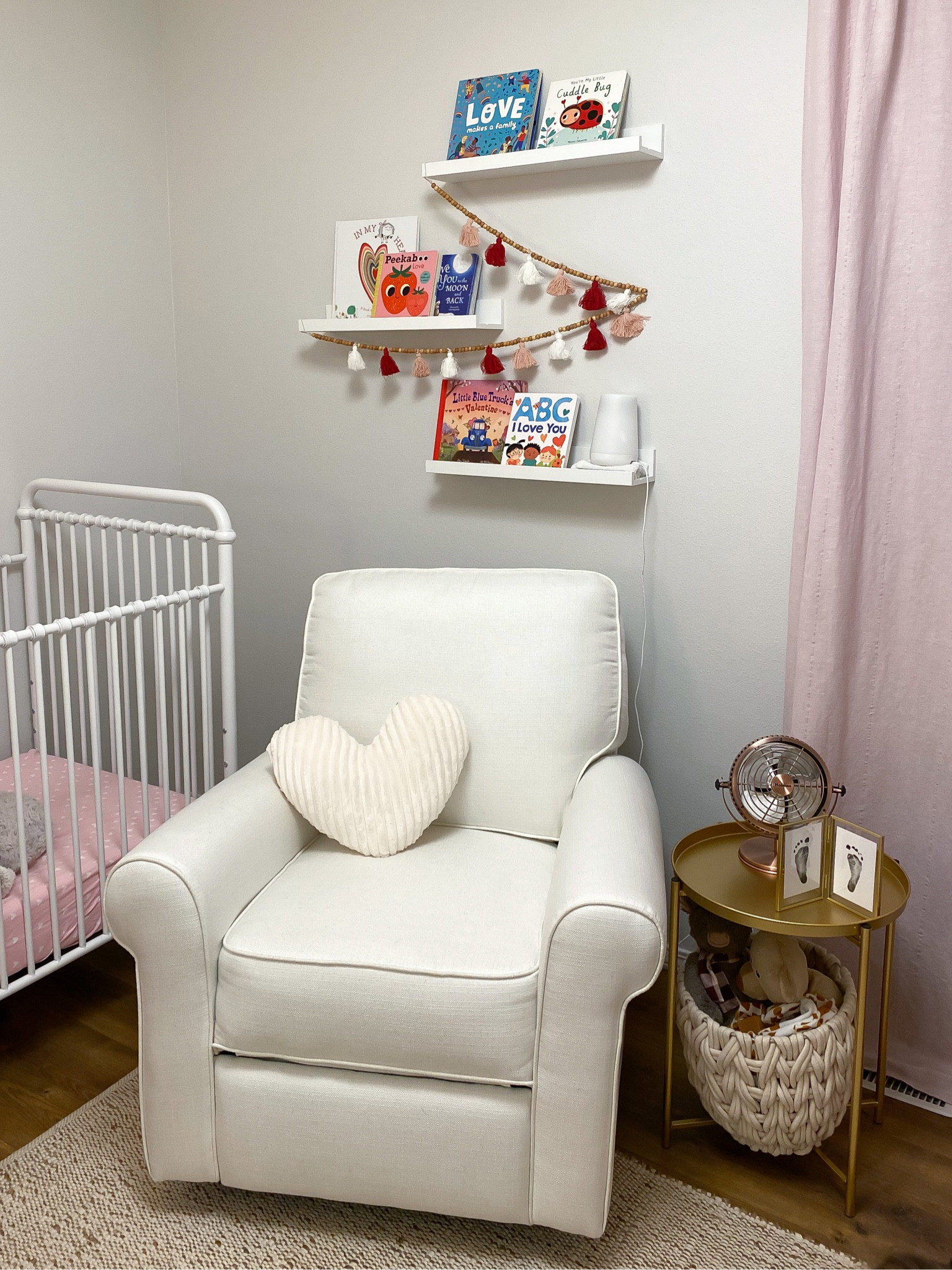 Nursery Valentine’s Day decor 

Valentine’s Day 
Toddler room 
Nursery decor 
Nursery inspo 
Crib 
Baby 

#LTKhome #LTKbaby #LTKfamily