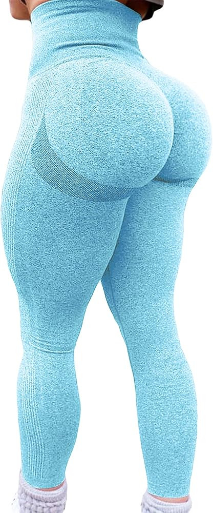 KIWI RATA High Waist Butt Lift Seamless Leggings for Women Peach Booty Workout Gym Active Pants T... | Amazon (US)