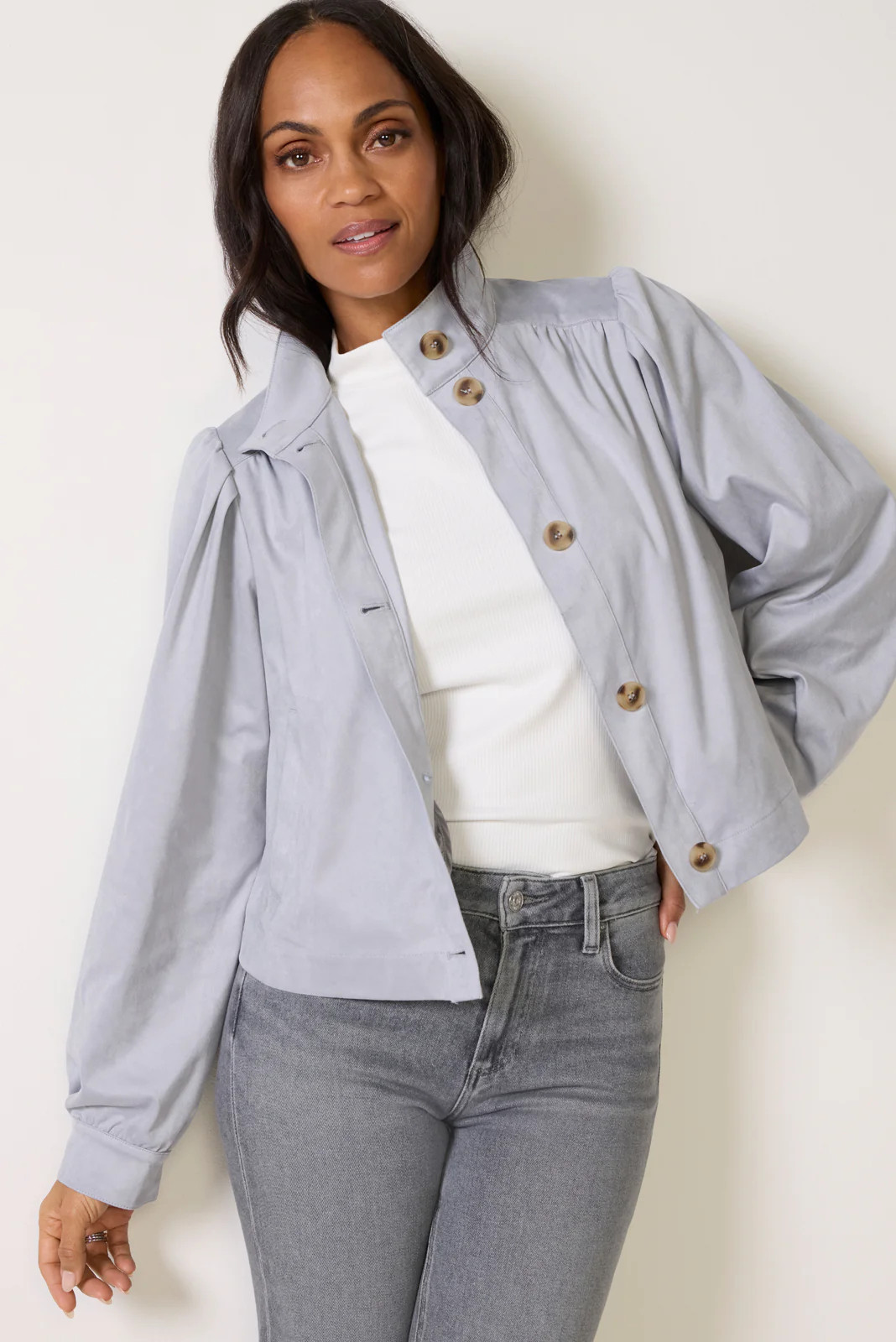 Charlotte Suede Jacket | Evereve