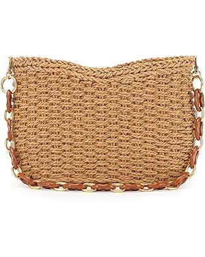 GOKTOW Straw Purse Bag,Woven Handbag,Summer Purse,Raffia Tote CrossBag for Beach Summer Travel | Amazon (US)