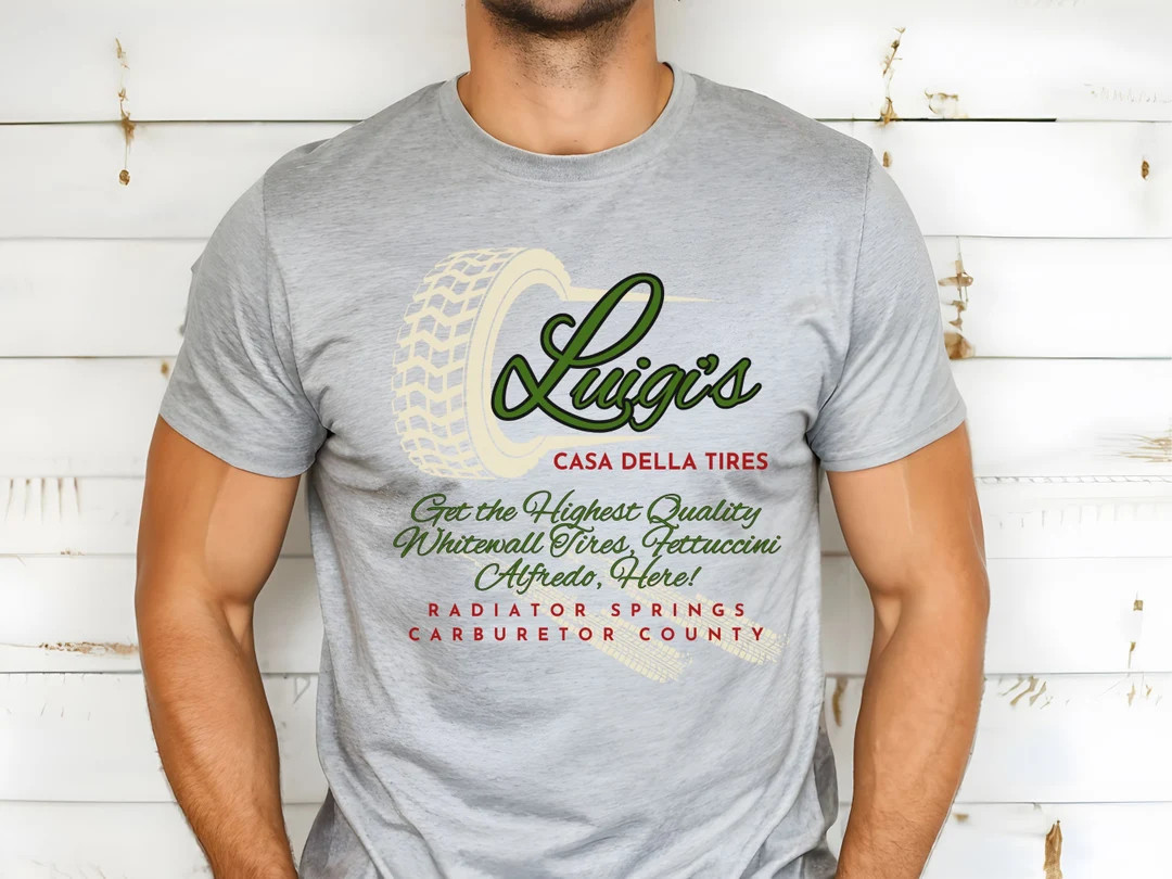 Luigi's Casa Della Tires Shirt, Subtle Disney Cars Bella Canvas Tee - Etsy | Etsy (Global)