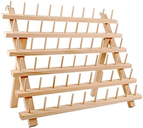 NW Wooden Thread Holder Sewing and Embroidery Thread Rack and Organizer Thread Rack for Sewing wi... | Amazon (US)