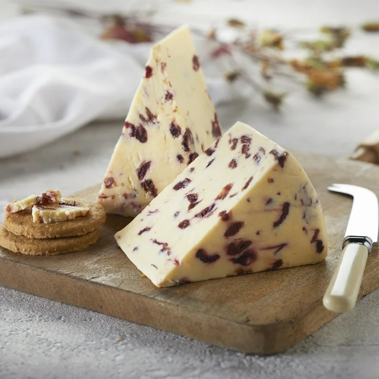 Wensleydale Creamery Yorkshire Wensleydale Cheese with Cranberries, 5.3 oz | Walmart (US)