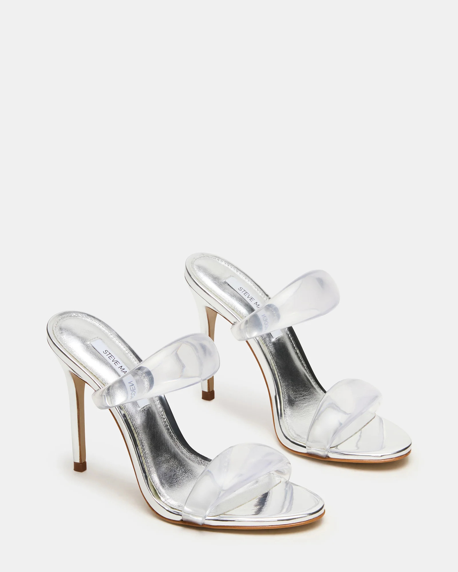 SATURN Jelly Clear Stiletto Mule Women's Heel | Steve Madden (US)