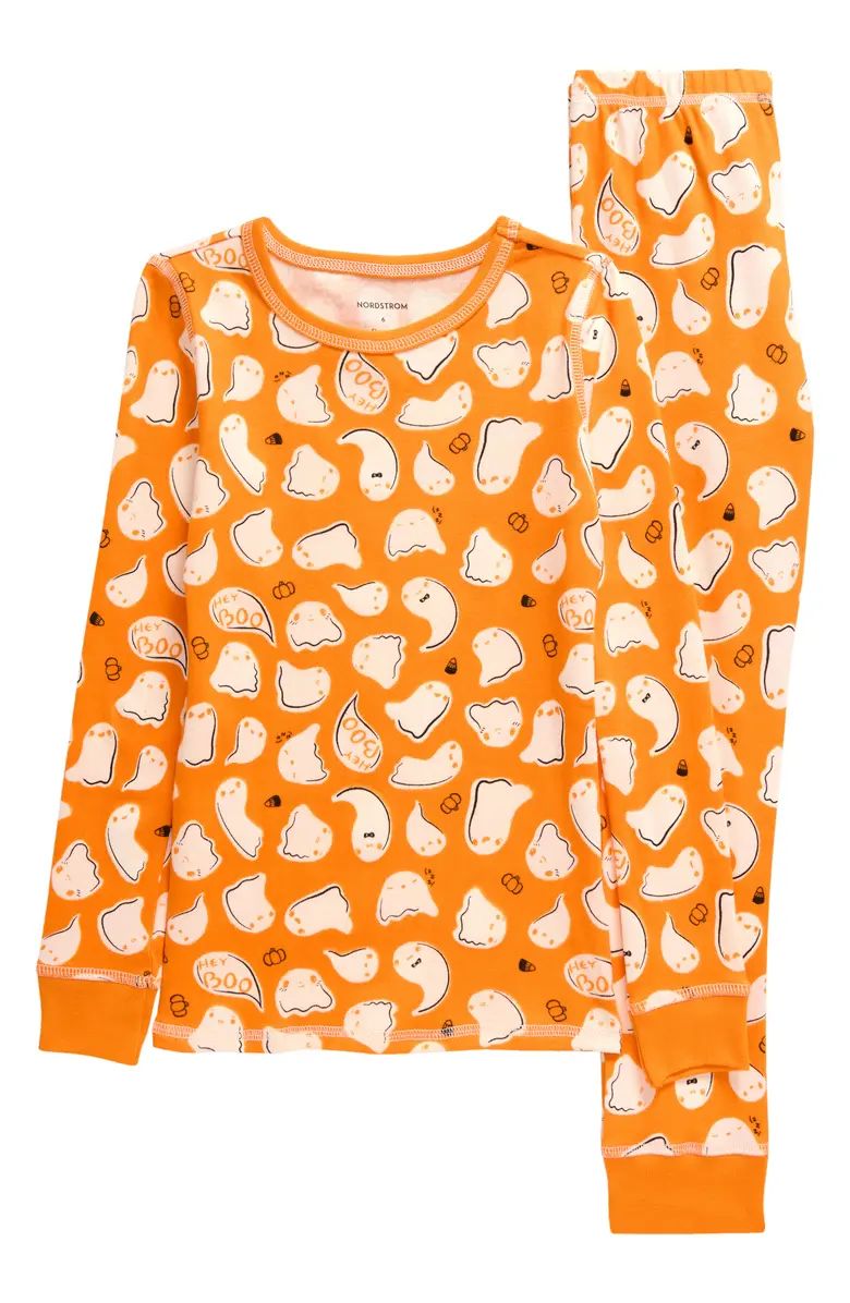 Kids' Glow in the Dark Fitted Two-Piece Pajamas | Nordstrom