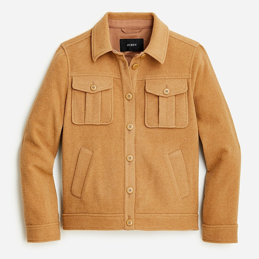 Shirt-jacket in stretch wool | J. Crew US