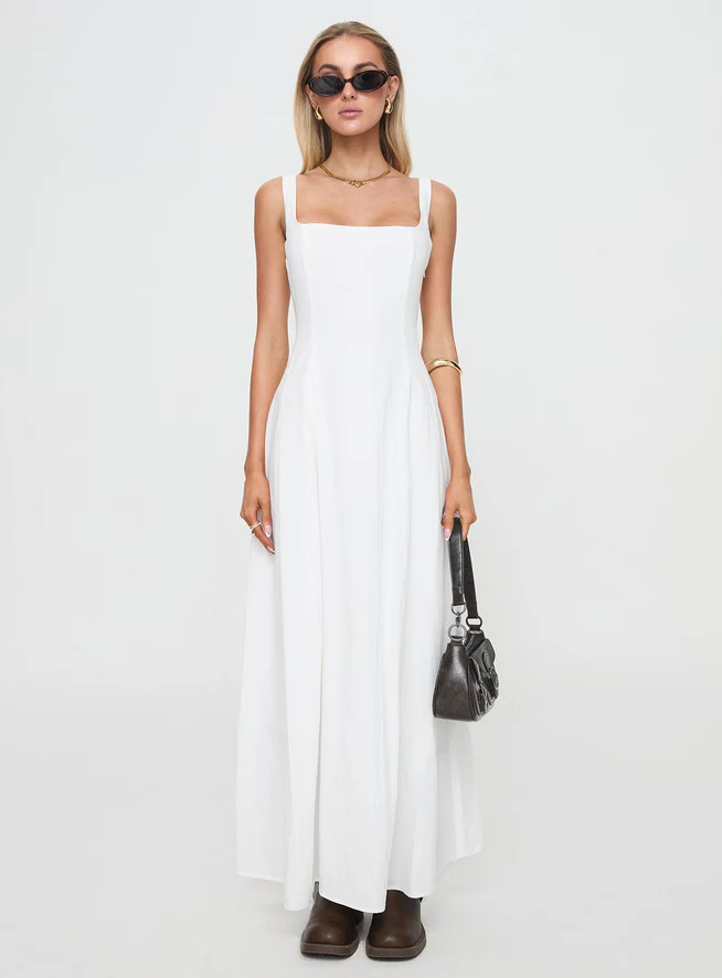 You Can Maxi Dress White | Princess Polly US