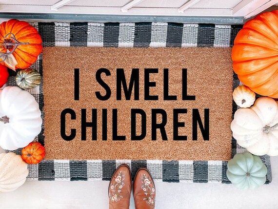 I Smell Children Doormat  Hocus Pocus Doormat  Funny Doormat | Etsy | Etsy (US)