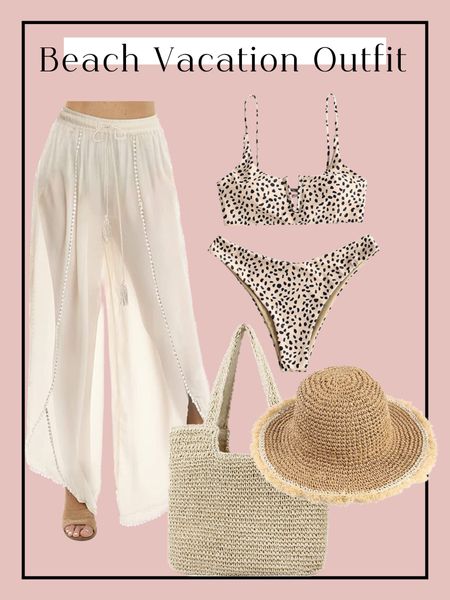 Beach vacation outfit idea
Amazon resort wear look
Swimsuit 
Vacation outfit inspo





Amazon Fashion/ bucket hat/ bucket straw hat/ beach bag/ straw bag/ cover up/ amazon cover up

#LTKswim #LTKstyletip #LTKunder50