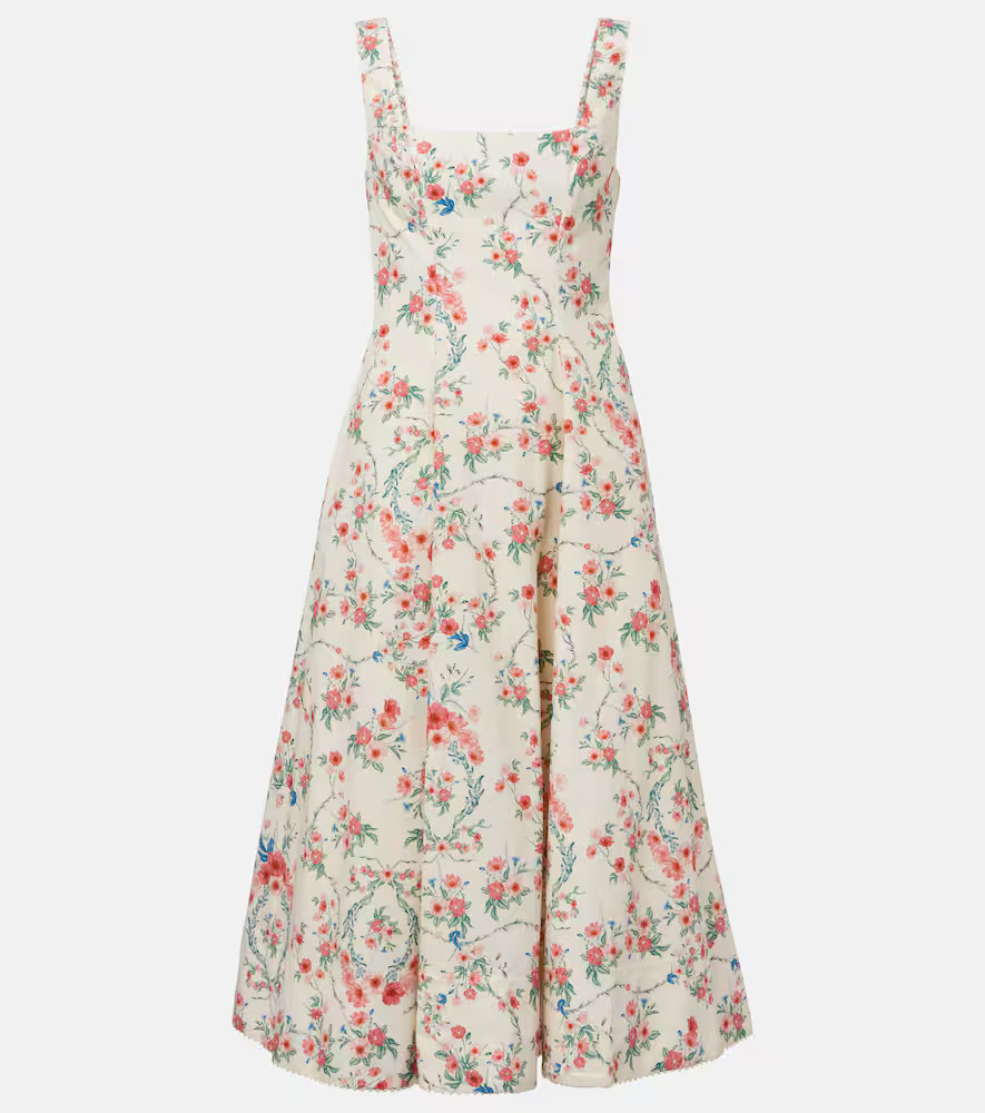 Agua by Agua Bendita Pistilo Mosqueta cotton midi dress | Mytheresa (US/CA)