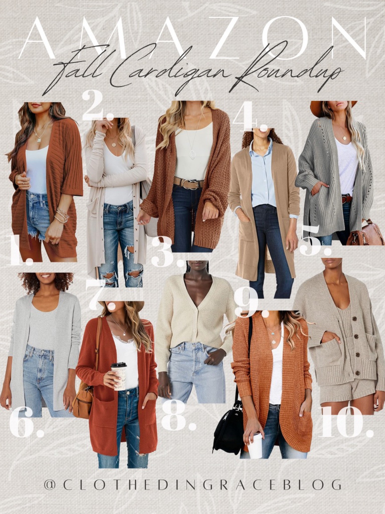 Cardigan roundup from Amazon 