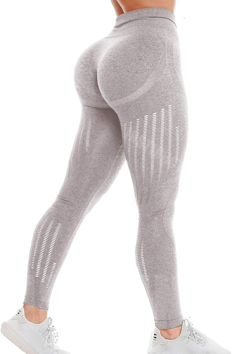 CFR Women Yoga Pants Seamless High Waist Butt Push up Tummy Control Gym Sport Workout Leggings #0 Pa | Amazon (US)