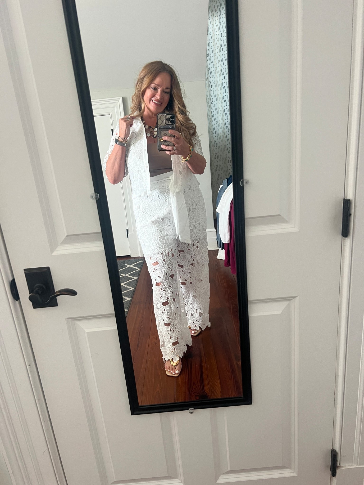 Perfect pretty set with open eyelet design.
My Savannah Fit.

#LTKFestival #LTKOver40 #LTKMidsize