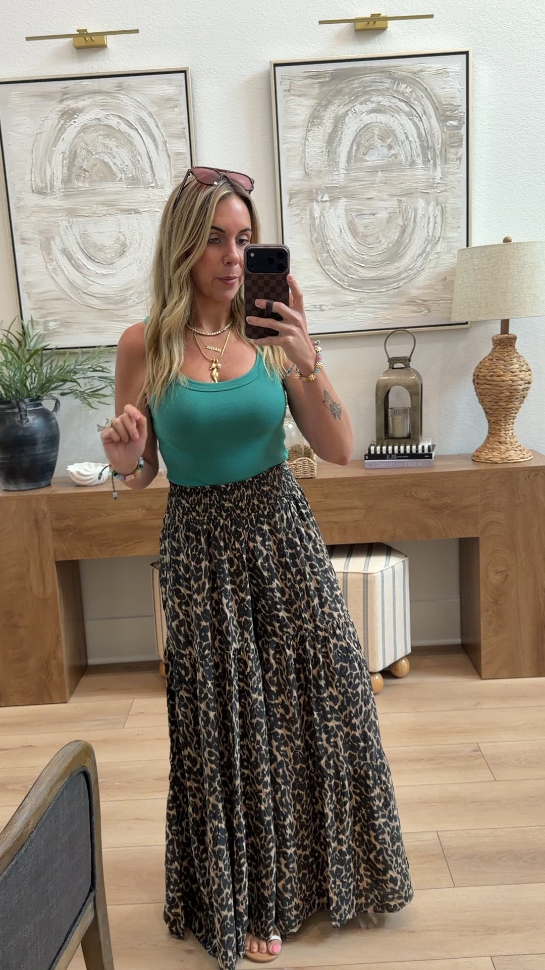 Stack code: dreamteam at checkout! These Aerie pants are so floaty and stretchy that I feel like you could size up or down if your true size is not available these are my true size small in the reg length. ￼ I sized up to a medium in this tank top. @Aerie #aerie

#LTKMothersDay #LTKootd