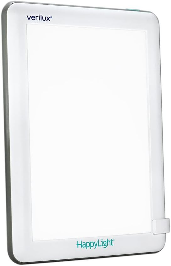 Verilux HappyLight Lucent - One-Touch Light Therapy Lamp with 10,000 Lux, UV-Free, LED Bright Whi... | Amazon (US)