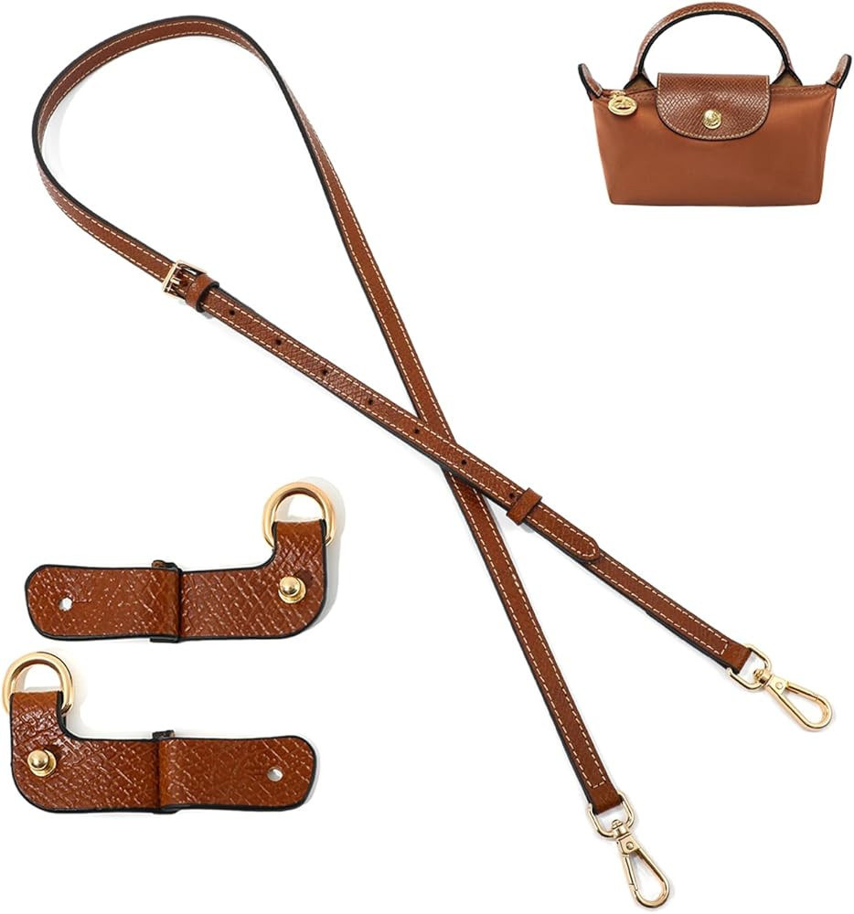 Purse Strap Leather Purse Crossbody Adjustable Shoulder Strap for Suitable for Long Champ Handbag... | Amazon (US)