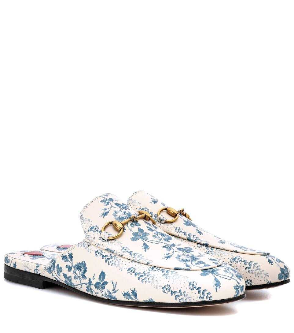 Princetown printed leather slippers | Mytheresa (US/CA)