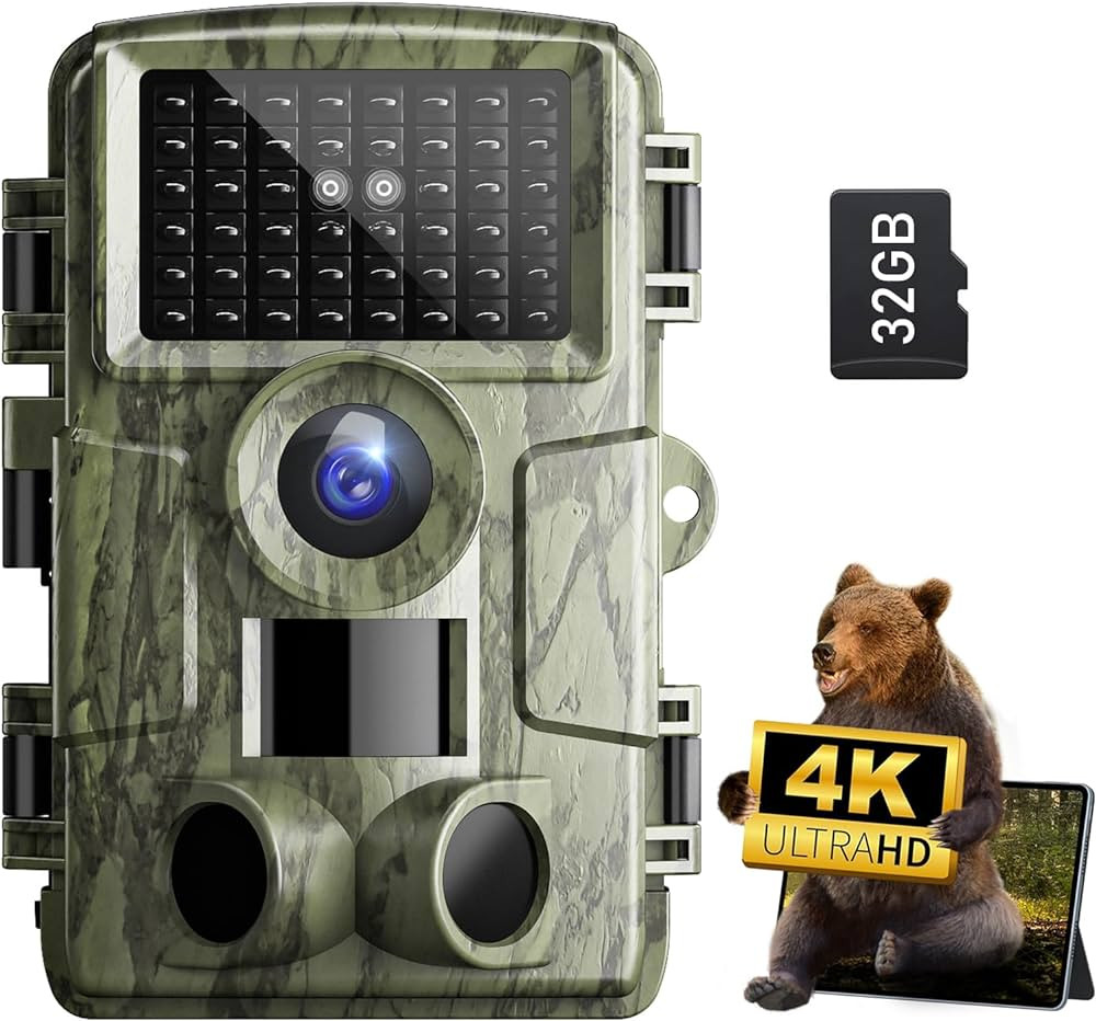 Trail Camera: with Night Vision 4K 48MP 130°Wide-Angle Game Camera，0.05s Trigger Motion Activa... | Amazon (US)