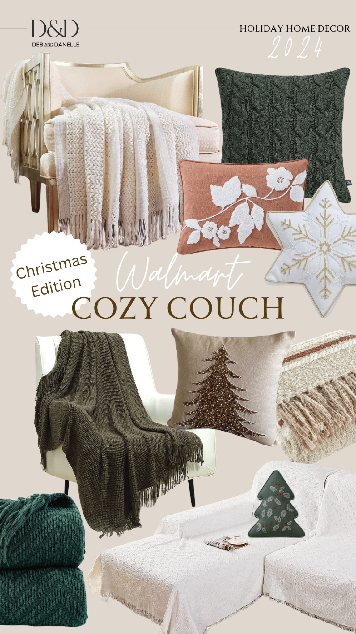 If you are busy decorating your home for Christmas, here is some inspiration to cozy up your couch with home decor options from Walmart. I found a lot of throw blanket and pillow options that have soft colors and textures that are perfect for our home. 

#LTKHome #LTKHoliday #LTKSeasonal