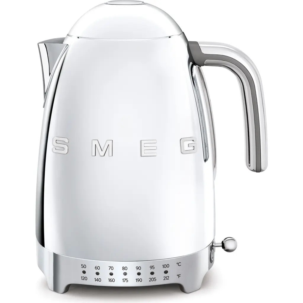 smeg '50s Retro Style Variable Temperature Electric Kettle in Chrome at Nordstrom | Nordstrom