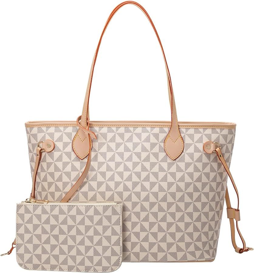 Handbags for Women Large Tote Purses Designer Shoulder Bags Handle Satchel Fashionable Leather Ha... | Amazon (US)