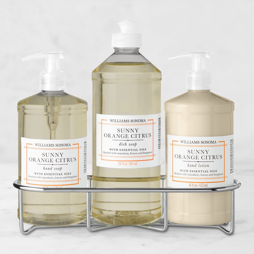 Williams Sonoma Sunny Orange Citrus Hand and Dish Soap &amp; Hand Lotion 4-Piece Kitchen Set | Williams-Sonoma CA