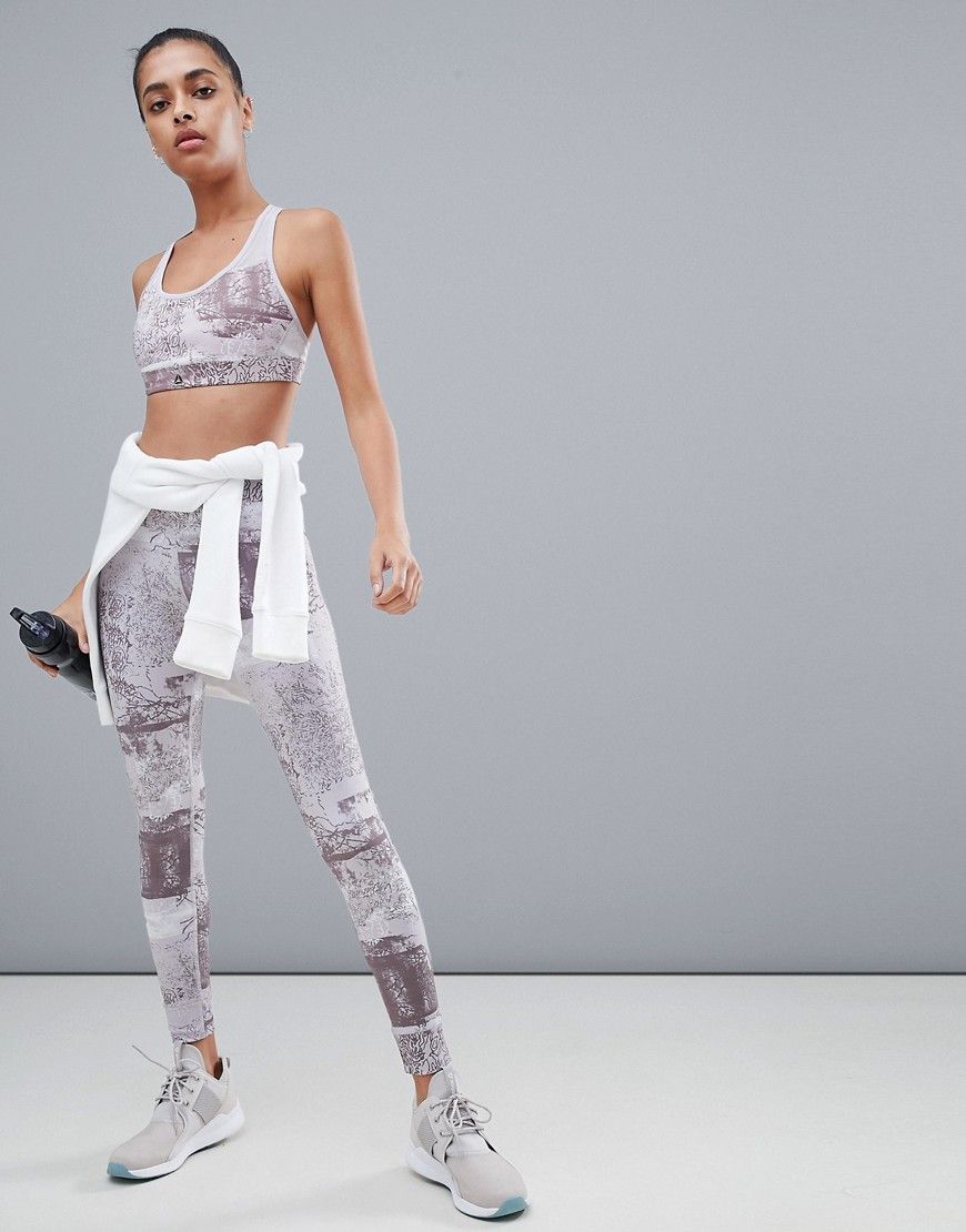 Reebok Training Marble Print Leggings-Multi | ASOS (Global)