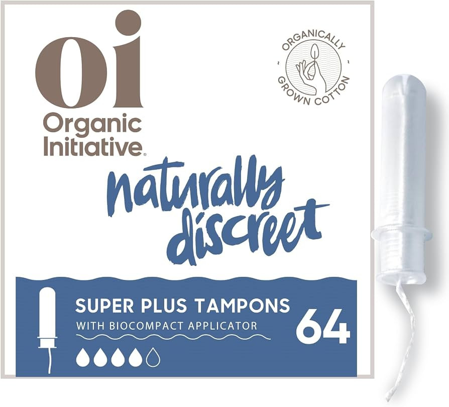 Oi | Organic Initiative - Tampons | Super Plus Absorbency | Organic Cotton, Unscented | Toxin Fre... | Amazon (US)
