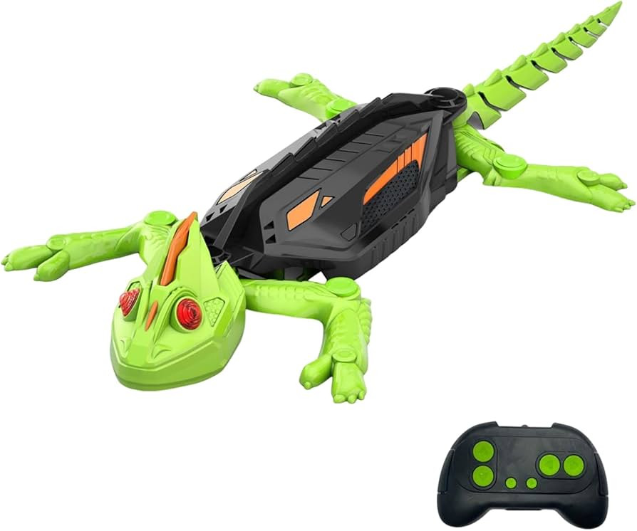 Wall Climbing Lizard Toy, Funny Electric Lizard Toy with LED Glowing Eyes, Rechargeable Remote Co... | Amazon (CA)